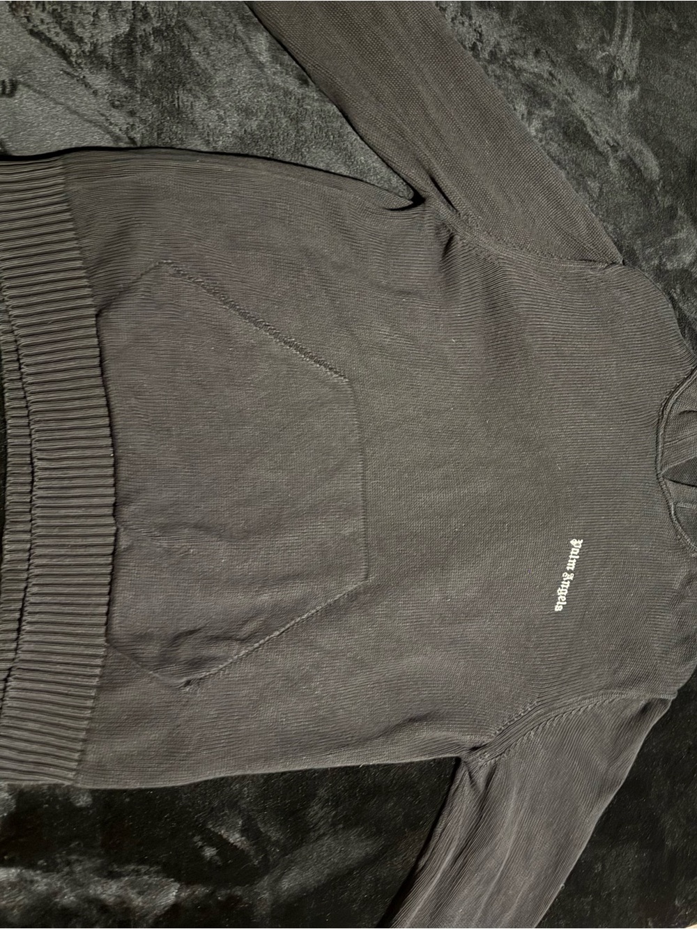 Palm Angels Black Pullover Sweater